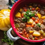 Discover the Old Fashioned Hamburger Stew Recipe: a classic comfort dish for heartwarming family meals. Perfect for any night.