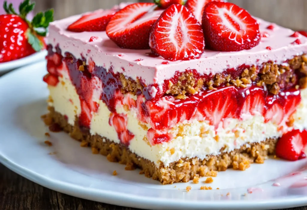 Discover how to make the perfect Strawberry Cheesecake Poke Cake with our easy guide. Indulge in this delightful, creamy dessert today!